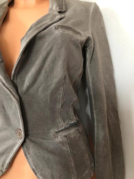 Vel. s šedohnědé dámské sako, s