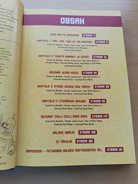 Komiks simpsonovi futurama (velká kniha+desky),