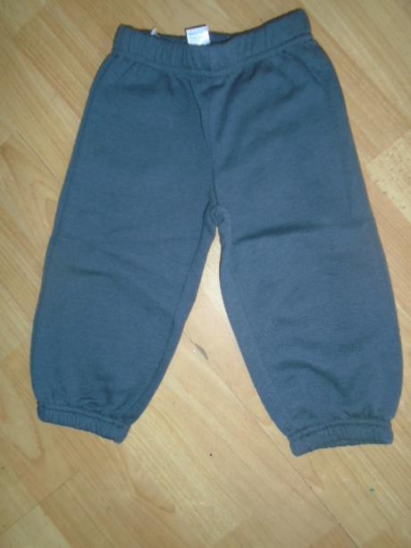 Tepláky šedé mírně počesané vel 80/86, 80 / 86