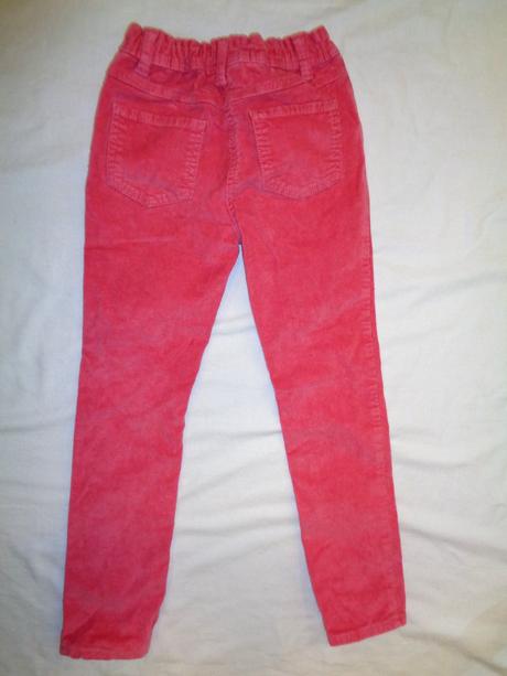 Pěkné sytě růžové manžestráky, topolino,128