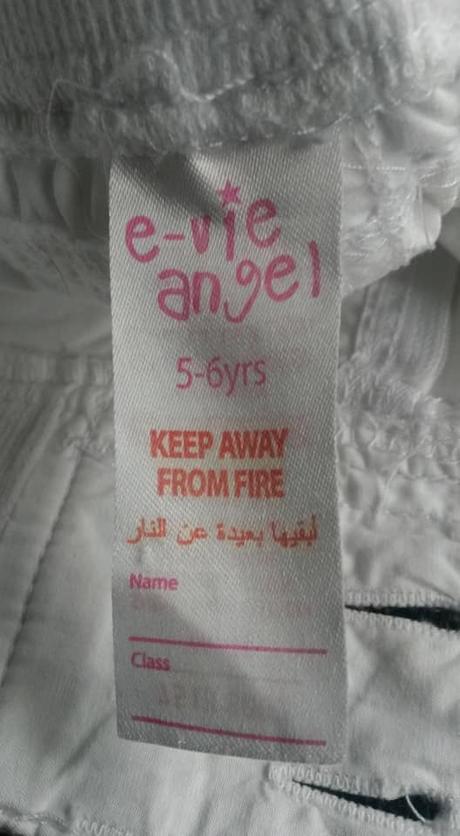 Bílé bavlněné 3/4 kalhoty vel. 110-116, evie angel,110