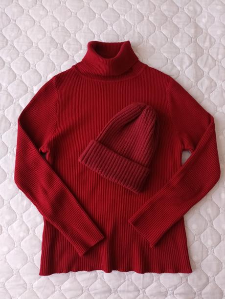 Dámský rolák+čepice, vel.38/40/42, 