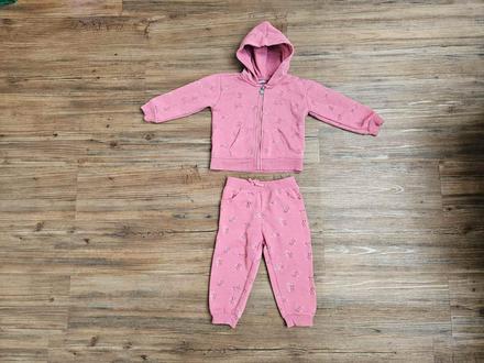 Dívčí růžová tepláková souprava mikina tepláky dop, dopodopo,92