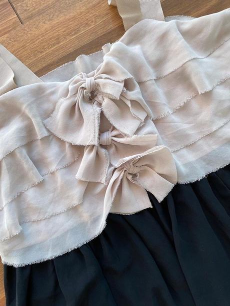 Nové volán, mašle šatičky, vel s/m, hm, h&m,s