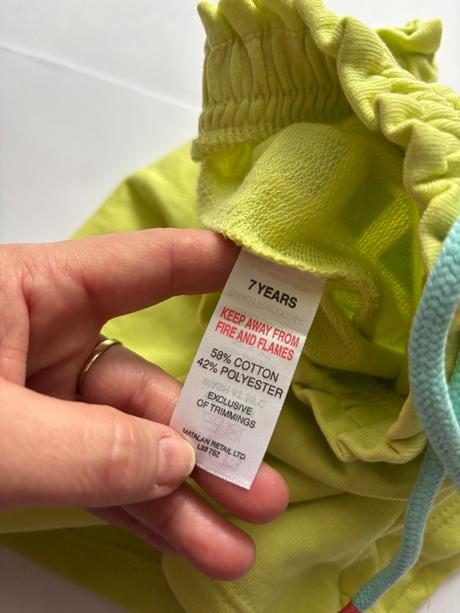 Krátasky bledě zelené - v.7 let, 122