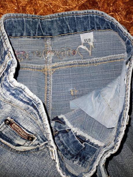 Džíny modré 158 na holku, 158