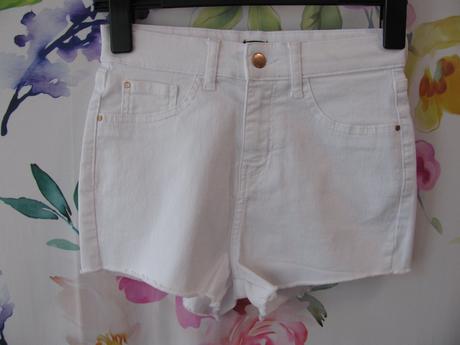 Krásné bílé, strečové kraťasy, river island,34