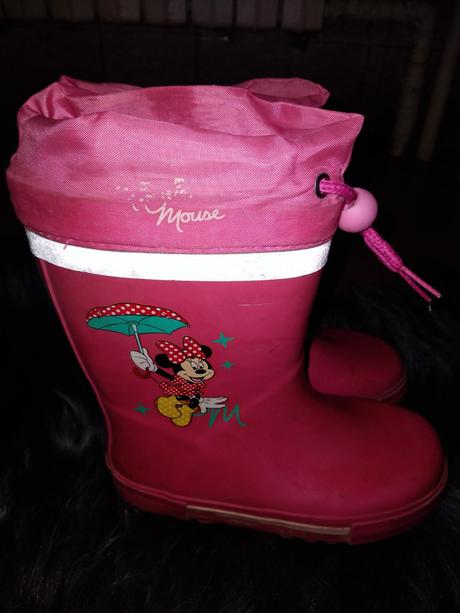 Dívčí gumáky minnie vel. 27, vnit.stélka 17 cm, disney,27