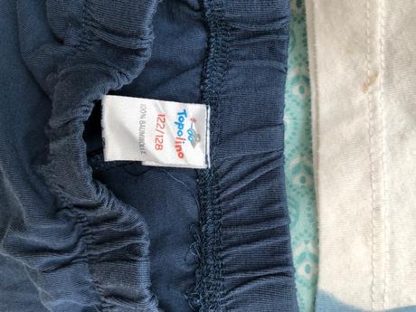 Tricko h&m110/116 kun + topolino kratasy 122/128, h&m,110