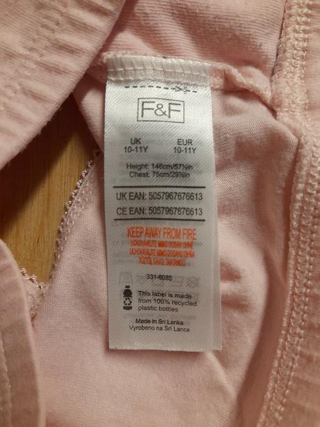 5 x sportovní podprsenka, vel 134-146, faf,caa,yfk, f&f,140