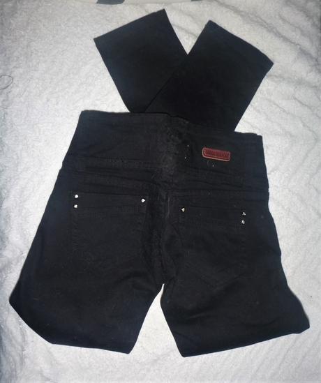 Džíny s vyšším pasem - vel.xs-s, s