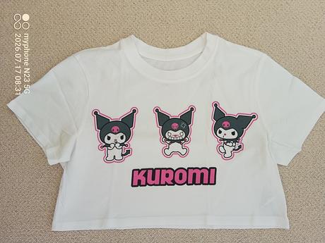 Crop top kuromi zn."sanrio" vel."134-140", sanrio,140