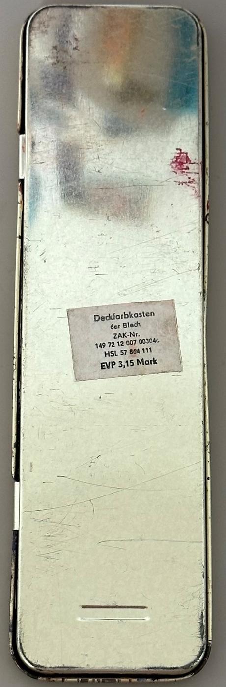 Plechová krabička na barvy, 