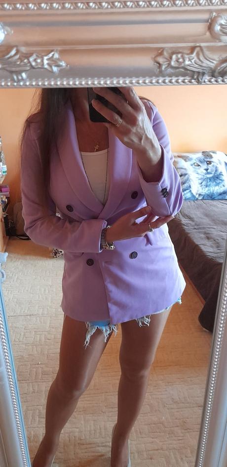Shein fialkové sako, l