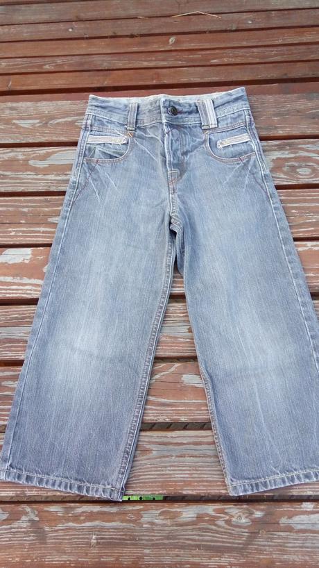 Džíny - šedé, vel. 6 let, 110