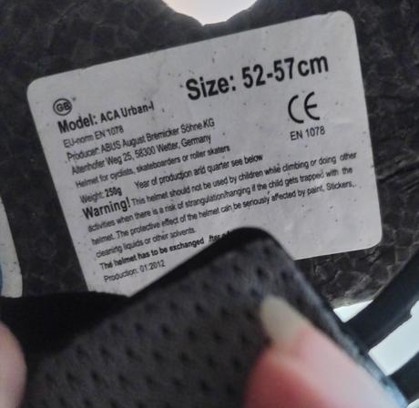 Bezpečnostní helma abus aca -urban 1, m