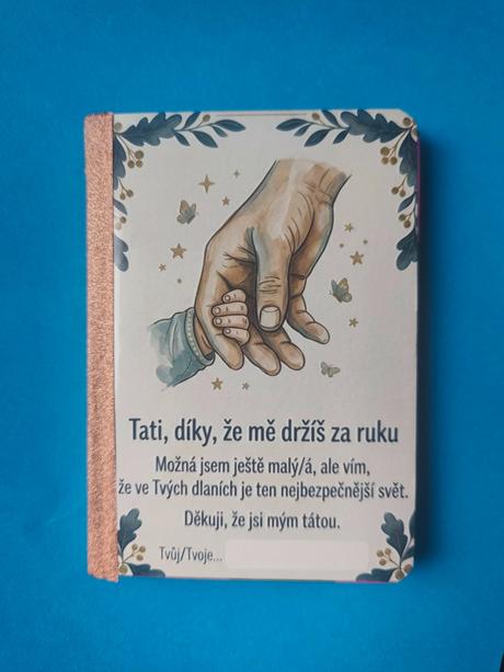 Dárkový blok pro paní učitelku nebo tatínka,