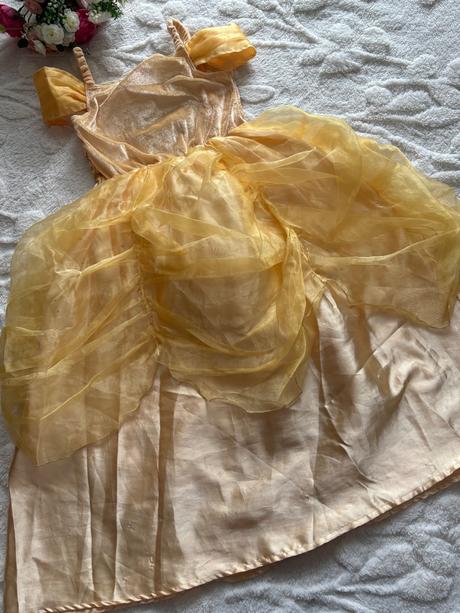 An18/delux kostým  kráska bell - v.6/7 let disney, 