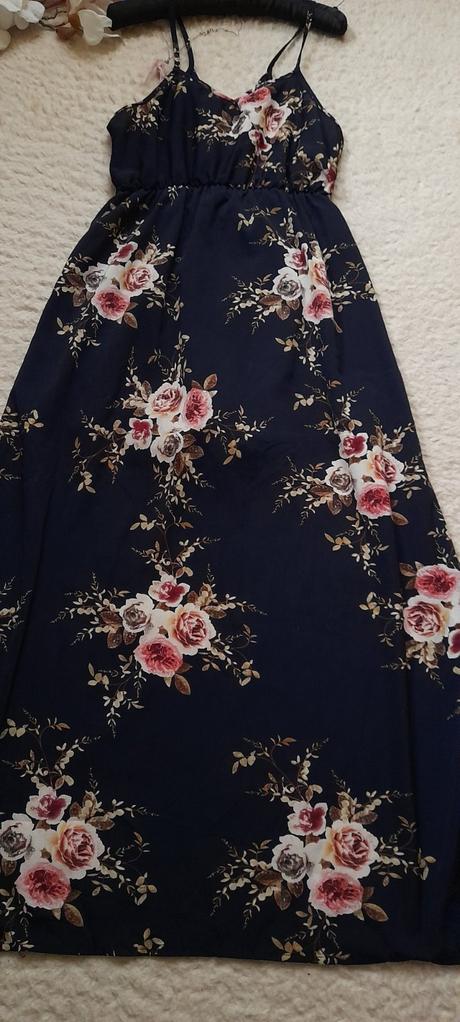 Květovaný krátký overal s vlečkou, xl