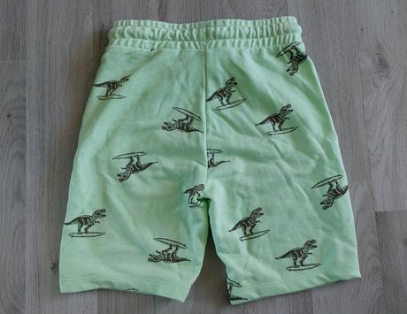 Teplákové kraťasy s dinosaury, h&m,122