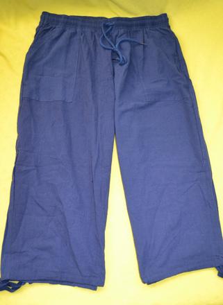 Dámské plátěné letní kraťasy 3/4,v.xl, xl