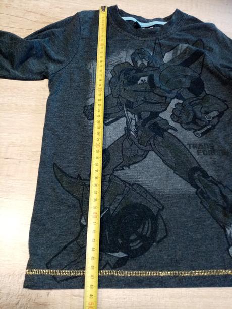 Triko dlouhý rukáv transformers vel. 116/122, 116