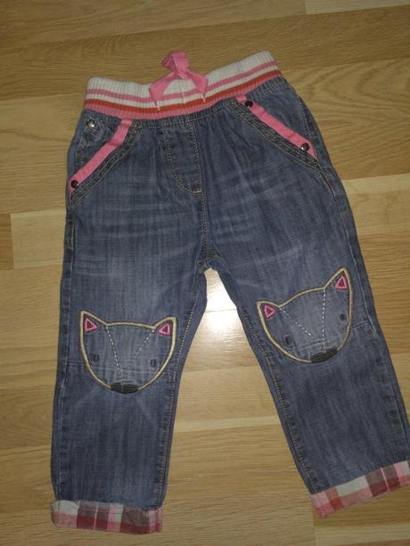 Kočičkové rifle s gumou v pase, next,92