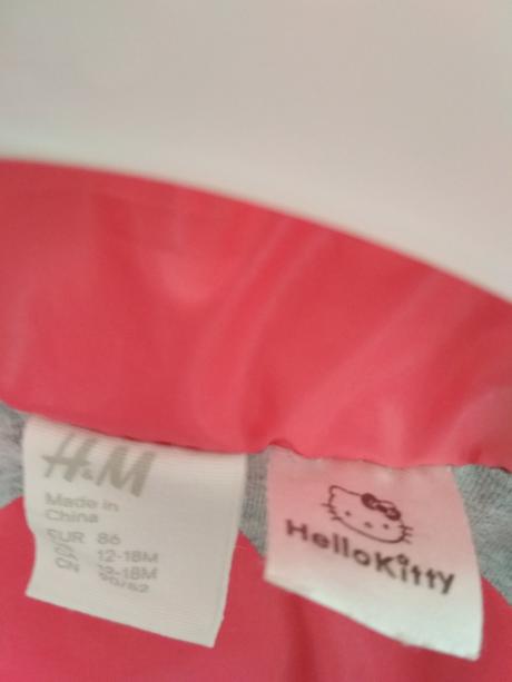Zateplená vesta hello kitty i s čepičkou, vel. 86, h&m,86