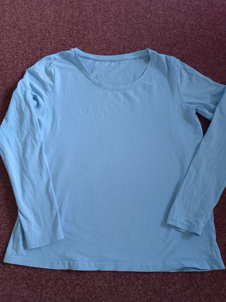 Světle modré basic tričko janina, vel. l, l