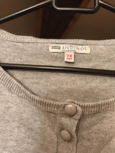 Kardigan na knoflíky s 3/4 rukávem, marks & spencer,128