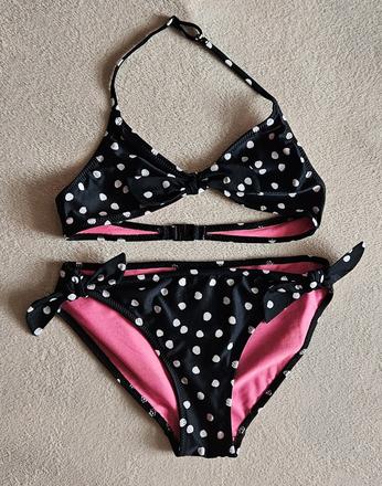 Dívčí dvojdílné plavky, vel.134/140, zn.h&m, h&m,134