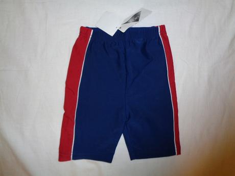 Krásné modročervené plavky - delší nohavičky, 116