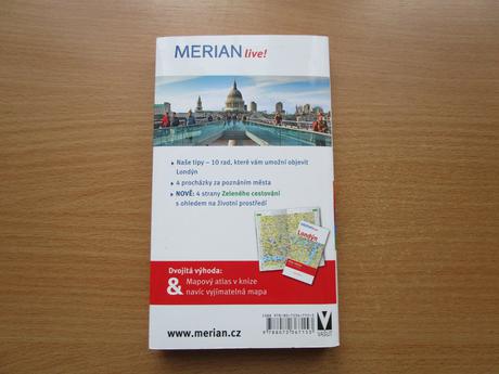 Kniha londýn, včetně 2 map - výlety, památky aj., 