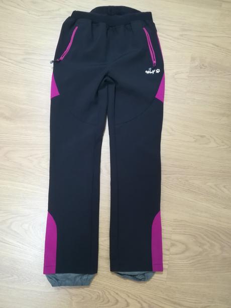 Softshellové kalhoty wolf s podšívkou, wolf,140