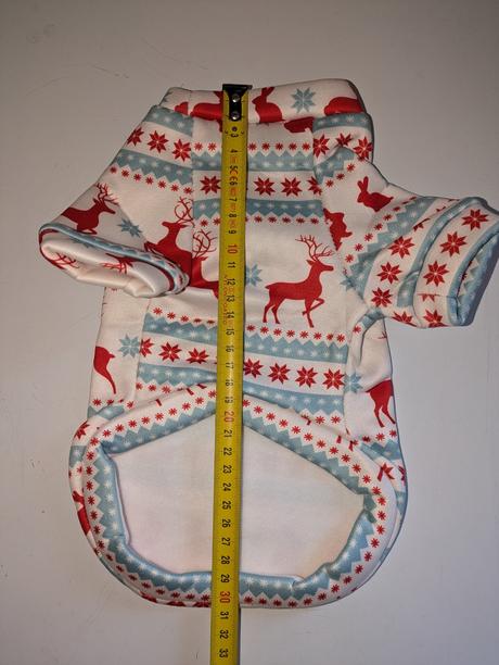 Vánoční mikina pro pejsky i kočičky vel. m, 