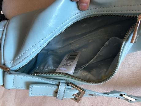 Svetle modra kabelka mango, mango