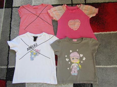 Trička pro holku velikost 98 zn.okay,h& m,cherokee, cherokee,98