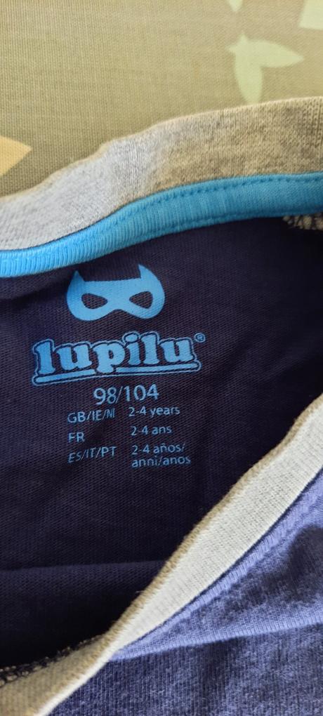 2x chlapecké tričko, značky lupilu, vel. 98/104, lupilu,98