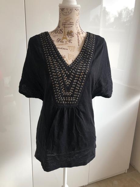 Tunika cerna se cvocky xs h&m, h&m,xs