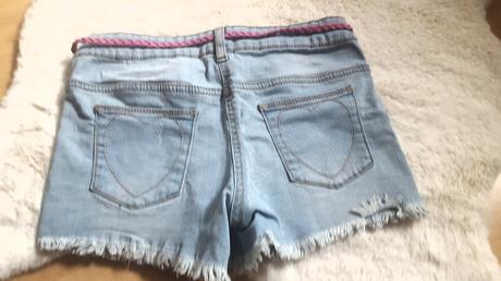 Nové riflové kraťasy s plameňákem č.8, palomino,128