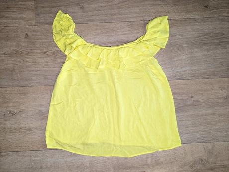 T128   žlutý top, halenka f&f vel. 40, f&f,40