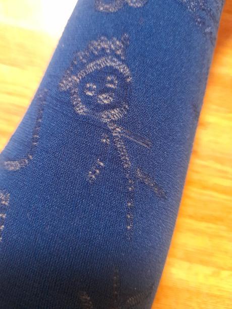 Modré silonkové punčochy se vzorem, vel. 92/98, 92