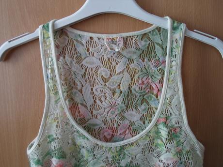 Krajkové tričko triko tílko, pull&bear,s