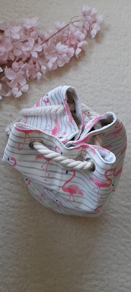 Plážová taška / pytel s plameňáky, 