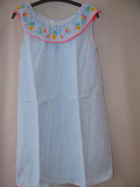Letní plátěné dívčí šaty-m&s, marks & spencer,122