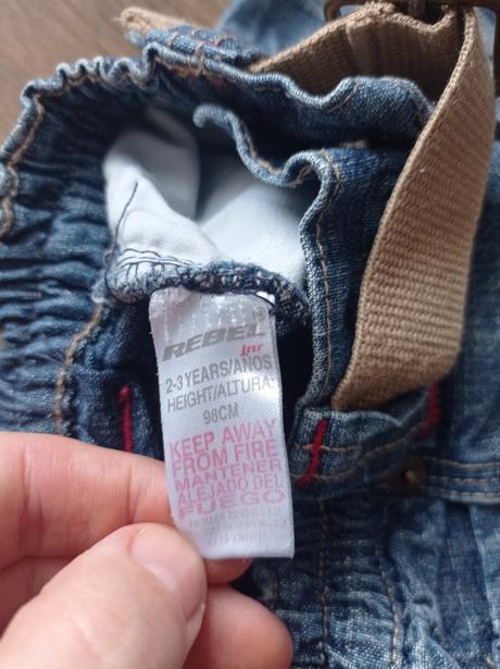 Kraťasy riflové 98/104, rebel,98