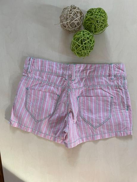 Růžový pruh kraťásky, vel 26 (xs), kenvelo, kenvelo,xs