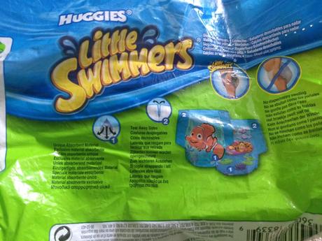 Pleny na plavání - 5 ks, huggies,7 kg - 18 kg