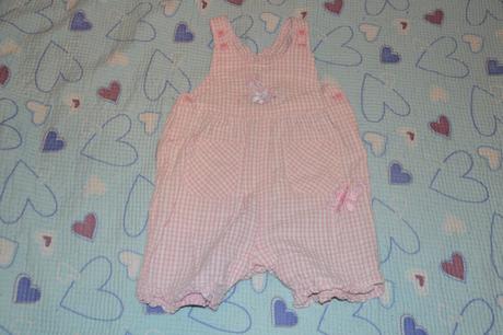 Letní bavlněný overal, laclové kalhoty, baby,74