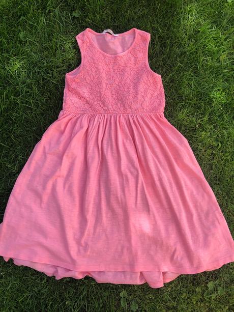 Ruzove saty 122/128 h&m, h&m,122